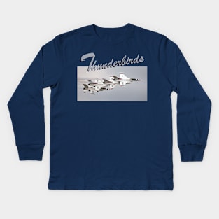 USAF Thunderbirds Kids Long Sleeve T-Shirt